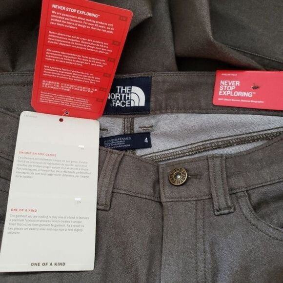 NWT The North Face Slim Fit Tungsted Jeans New Taupe Green - Picture 7 of 10